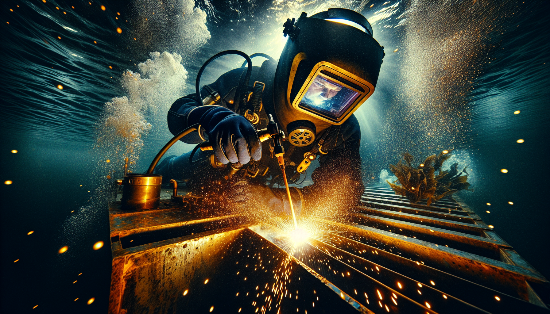 Underwater Welding — Structural integrity delivered at depth.